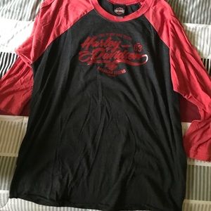 3/4 quarter sleeve Harley top for ladies